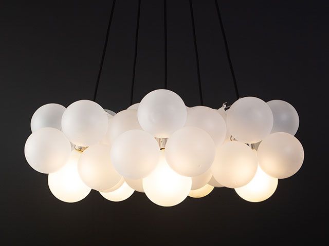 Frosted bubble chandelier pendant light from dowsing and reynolds - good homes