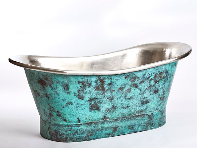 Indigenous Oxidised Copper Bath - goodhomesmagazine.com 