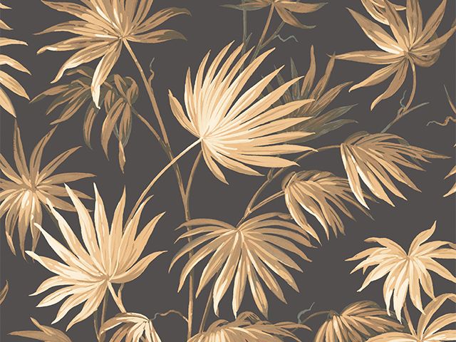 black leaf wallpaper - black colour palette: our top picks - inspiration - goodhomesmagazine.com