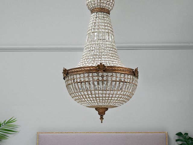 diamond chandelier - 5 chandeliers to suit every interior style - living room - goodhomesmagazine.com