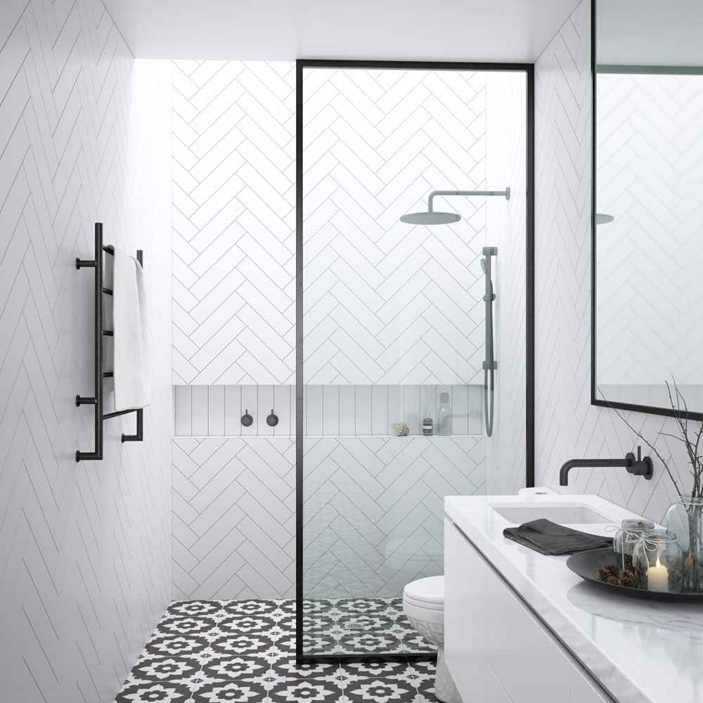 drench shower screen - how to get the look of a designer bathroom for less - bathroom - goodhomesmagazine.com