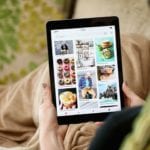 ipad with pinterest screen - good homes