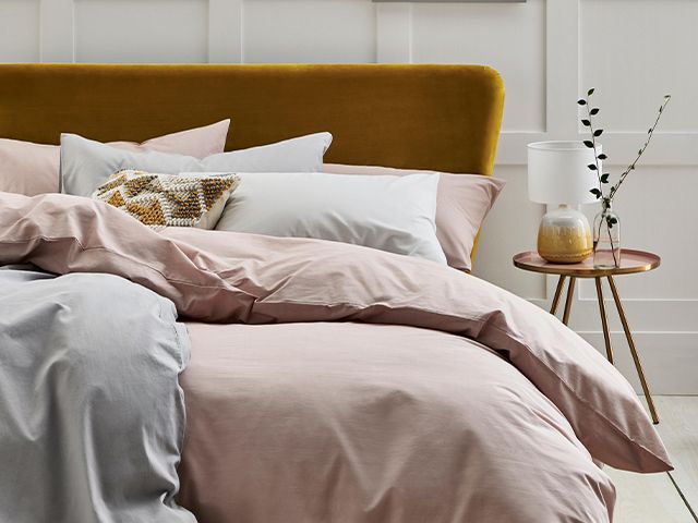 pink and mustard bedroom - dr dawn's top tips on creating a mindful home - inspiration - goodhomesmagazine.com