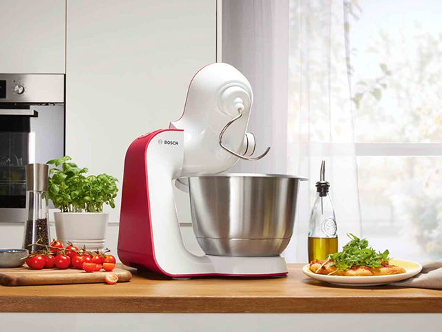 red kitchen mixer - lidl launches colourful design-inspired kitchen collection - news - goodhomesmagazine.com