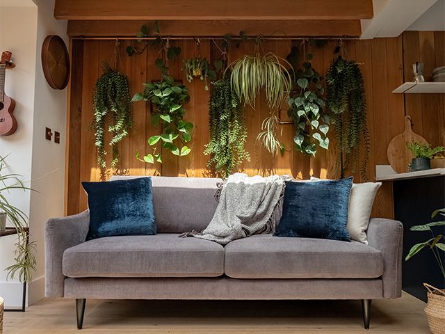 snugshack grey sofa - sneak peek: good homes roomsets at the ideal home show 2020 - roomsets - goodhomesmagazine.com