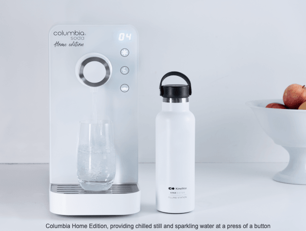 water dispenser with bottle