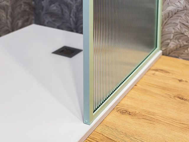 Ripples reeded glass shower screen - inspiration - goodhomesmagazine.com