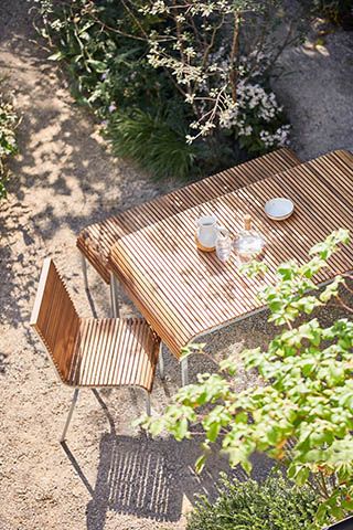 acacia dining table - habitat launches garden furniture collection with The Rich Brothers - news - goodhomesmagazine.com