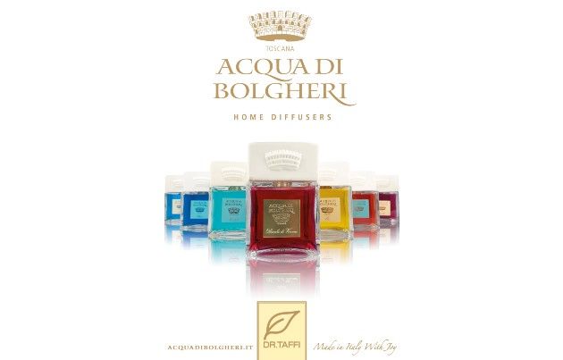 advert for acqua di bolgheri home diffusers