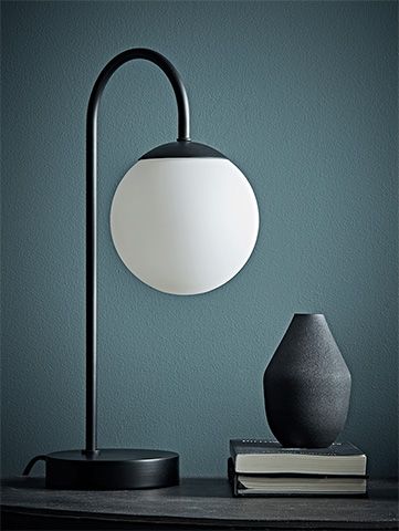 black minimal desk lamp - 6 of the best statement desk lamps - home office - goodhomesmagazine.com