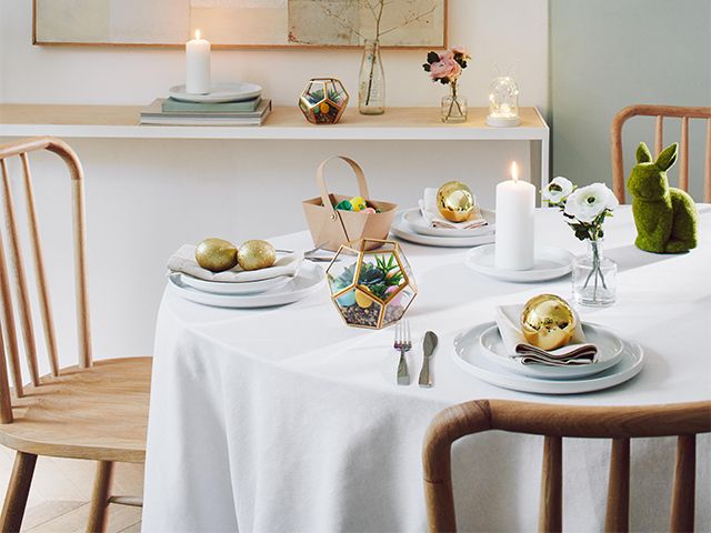 decorating easter table - 6 easter decorating ideas for your home - inspiration - goodhomesmagazine.com