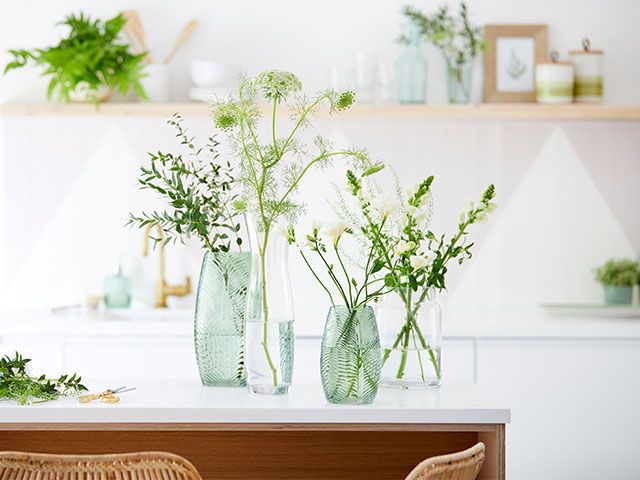 dunelm sanctuary kitchen - ideas for decorating your kitchen with green - kitchen - goodhomesmagazine.com