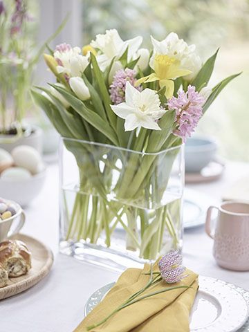 easter flowers - 6 easter decorating ideas for your home - inspiration - goodhomesmagazine.com