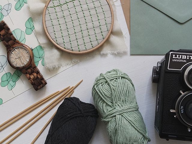 craft supplies, yarn and embroidery hoop - inspiration - goodhomesmagazine.com 