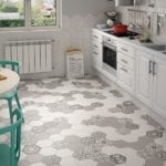 hexagon patterned tiles - 5 flooring design trends for 2020 - inspiration - goodhomesmagazine.com