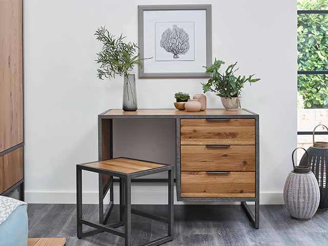 industrial dressing table - how to perfectly style your dressing table - bedroom - goodhomesmagazine.com