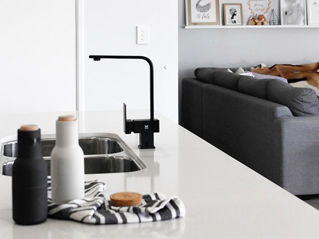 monochrome kitchen - 6 sustainable ideas for your kitchen - kitchen - goodhomesmagazine.com