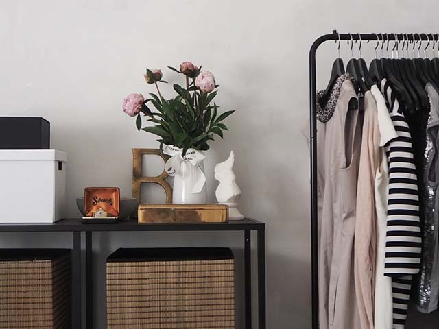 neutral dressing room space - how to clear your home and mind according to an interior expert - inspiration - goodhomesmagazine.com