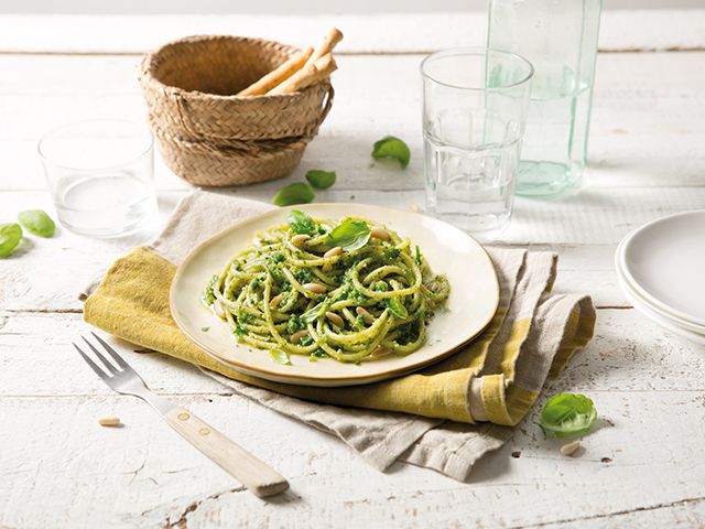 pesto pasta recipe - 4 tasty store cupboard recipes - kitchen - goodhomesmagazine.com