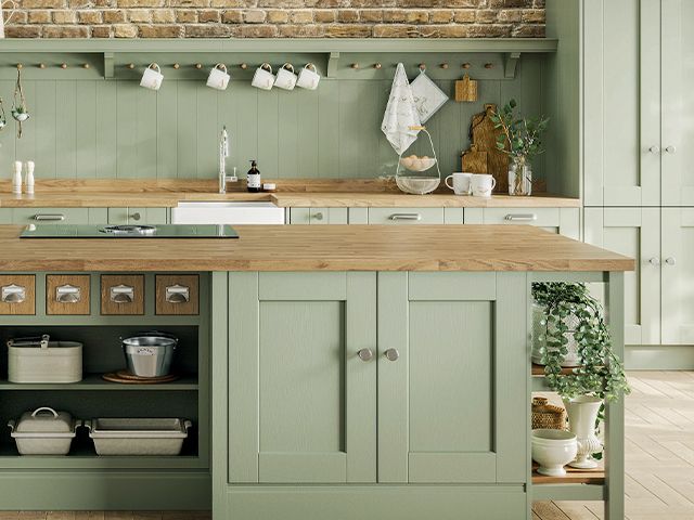 sage green kitchen - 6 sustainable ideas for your kitchen - kitchen - goodhomesmagazine.com