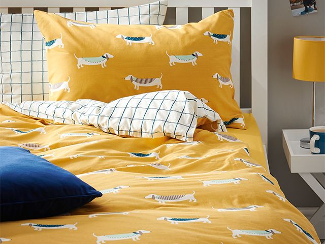 sausage dog duvet set - spring duvet sets: 5 of our favourites - bedroom - goodhomesmagazine.com