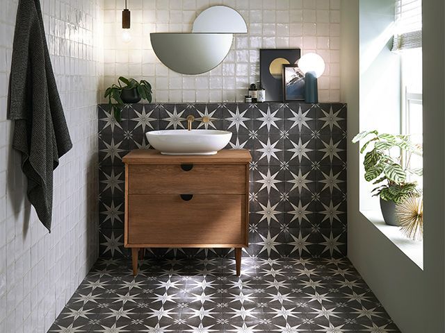 star floor tiles - 5 flooring design trends for 2020 - inspiration - goodhomesmagazine.com