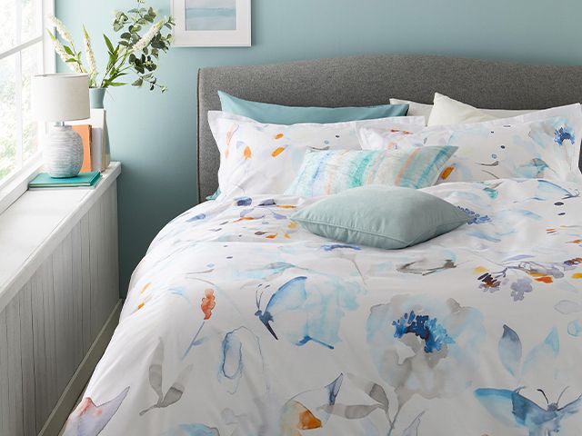 watercolour duvet set - spring duvet sets: 5 of our favourites - bedroom - goodhomesmagazine.com