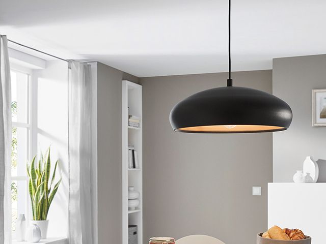 black pendant light - 6 DIY jobs homeowners are planning to do over the bank holiday weekend - inspiration - goodhomesmagazine.com