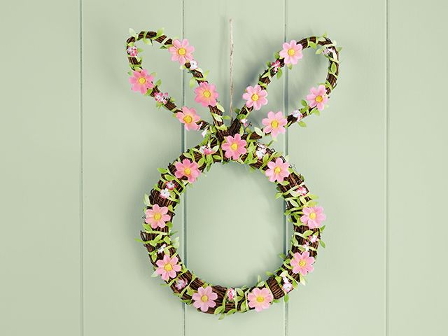 easty bunny wreath - get your hands on Aldi's Easter collection this weekend - news - goodhomesmagazine.com
