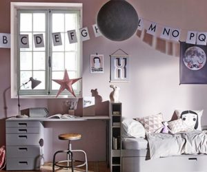 pink girls bedroom - 4 inspirational work spaces for kids - home office - goodhomesmagazine.com