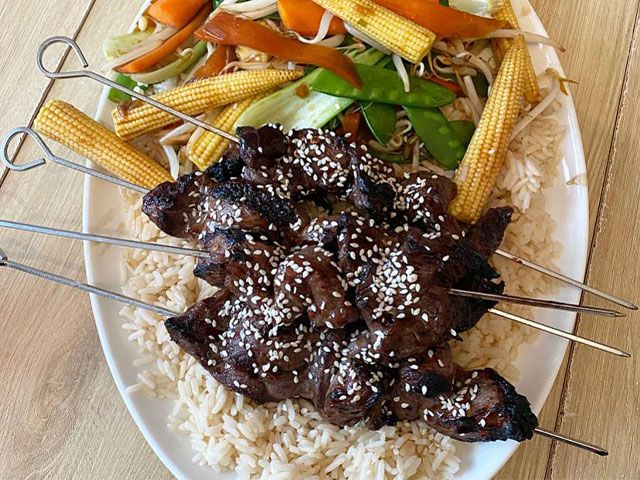 terriyaki beef skewers - 4 mouth-watering meaty BBQ recipes - kitchen - goodhomesmagazine.com