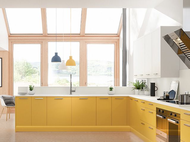 yellow kitchen cupboards - these 7 easy changes can add £50,000 to the value of your home - inspiration - goodhomesmagazine.com