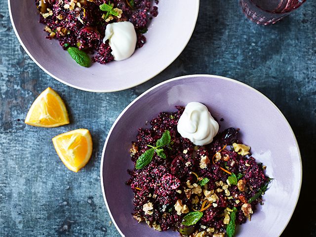 beetroot quinoa recipe - 5 easy one pot vegetarian recipes - kitchen - goodhomesmagazine.com