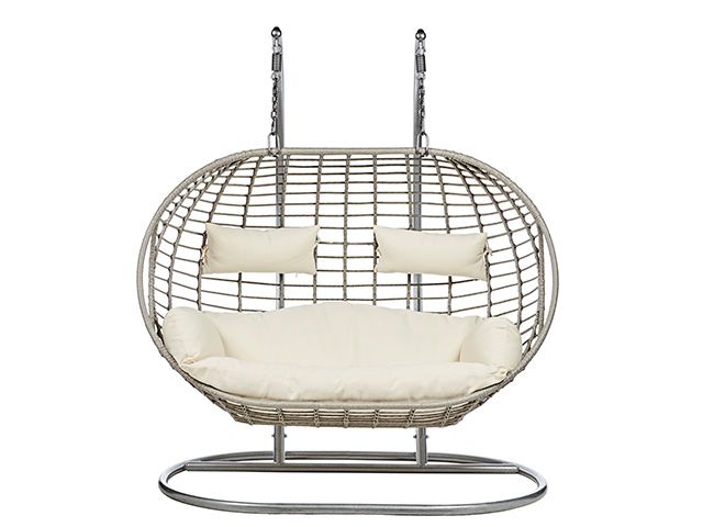 double hanging egg chairs - 5 stylish egg chairs for your garden - garden - goodhomesmagazine.com