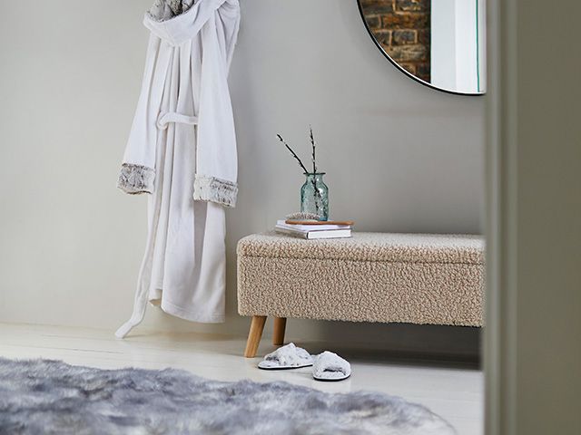 Dunelm shop teddy bench