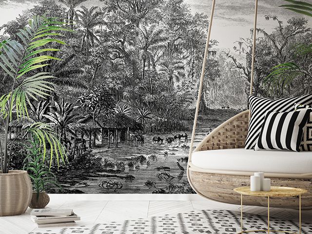 jungle wall covering - 5 ways to add wow factor to your interiors - inspiration - goodhomesmagazine.com
