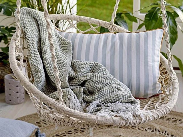 macrame egg chair - 5 stylish egg chairs for your garden - garden - goodhomesmagazine.com