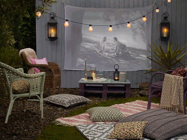 outdoor cinema setup - 7 outdoor cinema set-ups to inspire your next outdoor project - garden - goodhomesmagazine.com