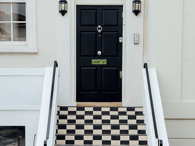 black front door - what does the colour of your front door say about you? - inspiration - goodhomesmagazine.com