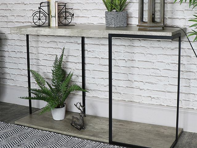 concrete console - 7 stylish concrete items for your home - shopping - goodhomesmagazine.com