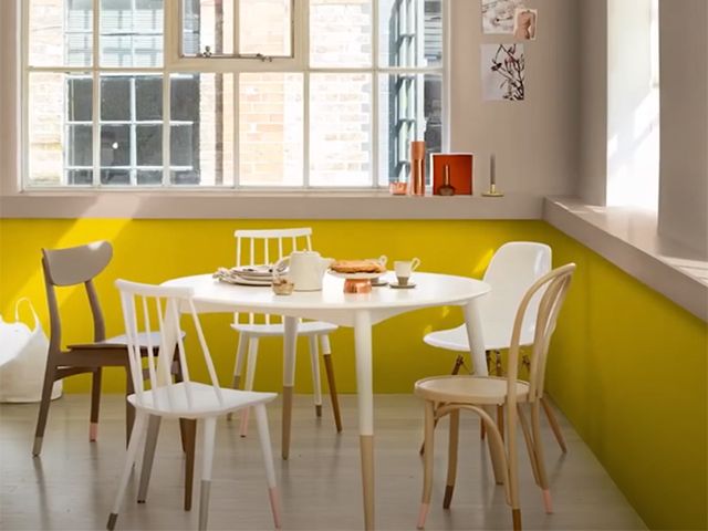 dipped chair - how to achieve a dipped chair effect with leftover paint - inspiration - goodhomesmagazine.com