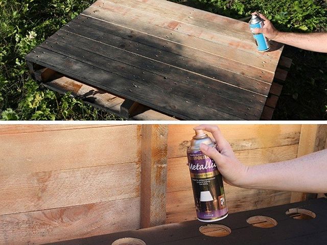 diy pallet bar tutorial step 7 - goodhomesmagazine.com - garden