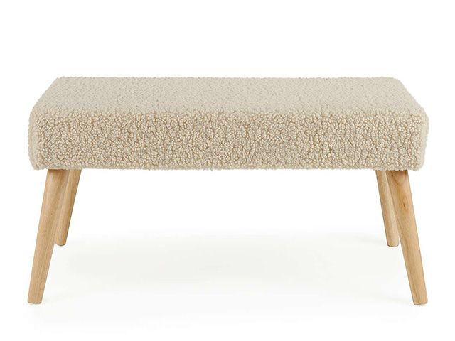 dunelm teddy bench - living room - goodhomesmagazine.com