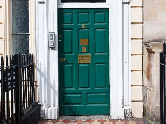 green front door - what does the colour of your front door say about you? - inspiration - goodhomesmagazine.com
