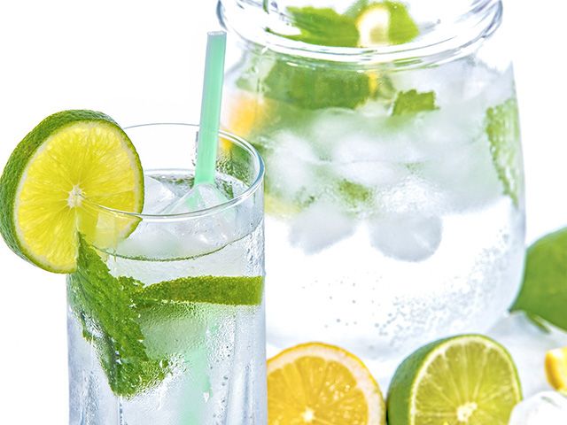 lime water - 7 cool ways to use up leftover fruit - kitchen - goodhomesmagazine.com