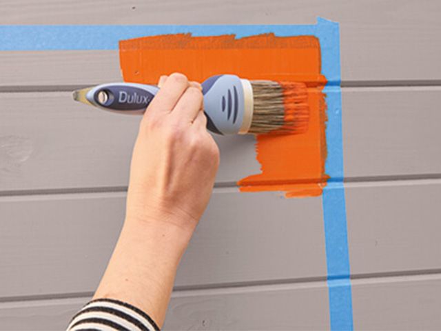 masking tape cutting in - how to create a modern garden office - garden - goodhomesmagazine.com