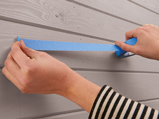 masking tape shed - how to create a modern garden office - garden - goodhomesmagazine.com