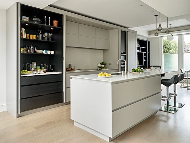 open pantry cupboard - 5 creative ways to decorate your kitchen for free - kitchen - goodhomesmagazine.com