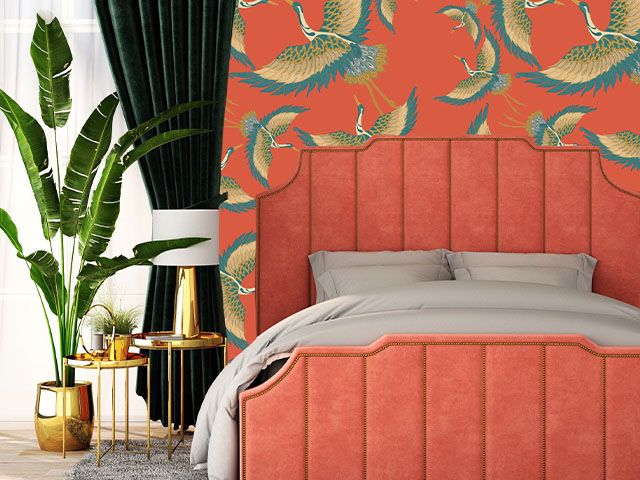 orange art deco - 5 styling ideas for an Art Deco-inspired bedroom - bedroom - goodhomesmagazine.com