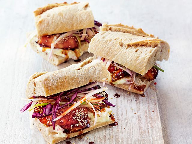 terikyaki chicken sandwiches - 5 easy summer picnic recipes - kitchen - goodhomesmagazine.com